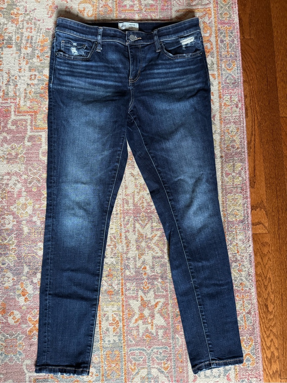 BKE Payton Dark Blue Straight Leg Women's Jeans - Picture 4 of 4